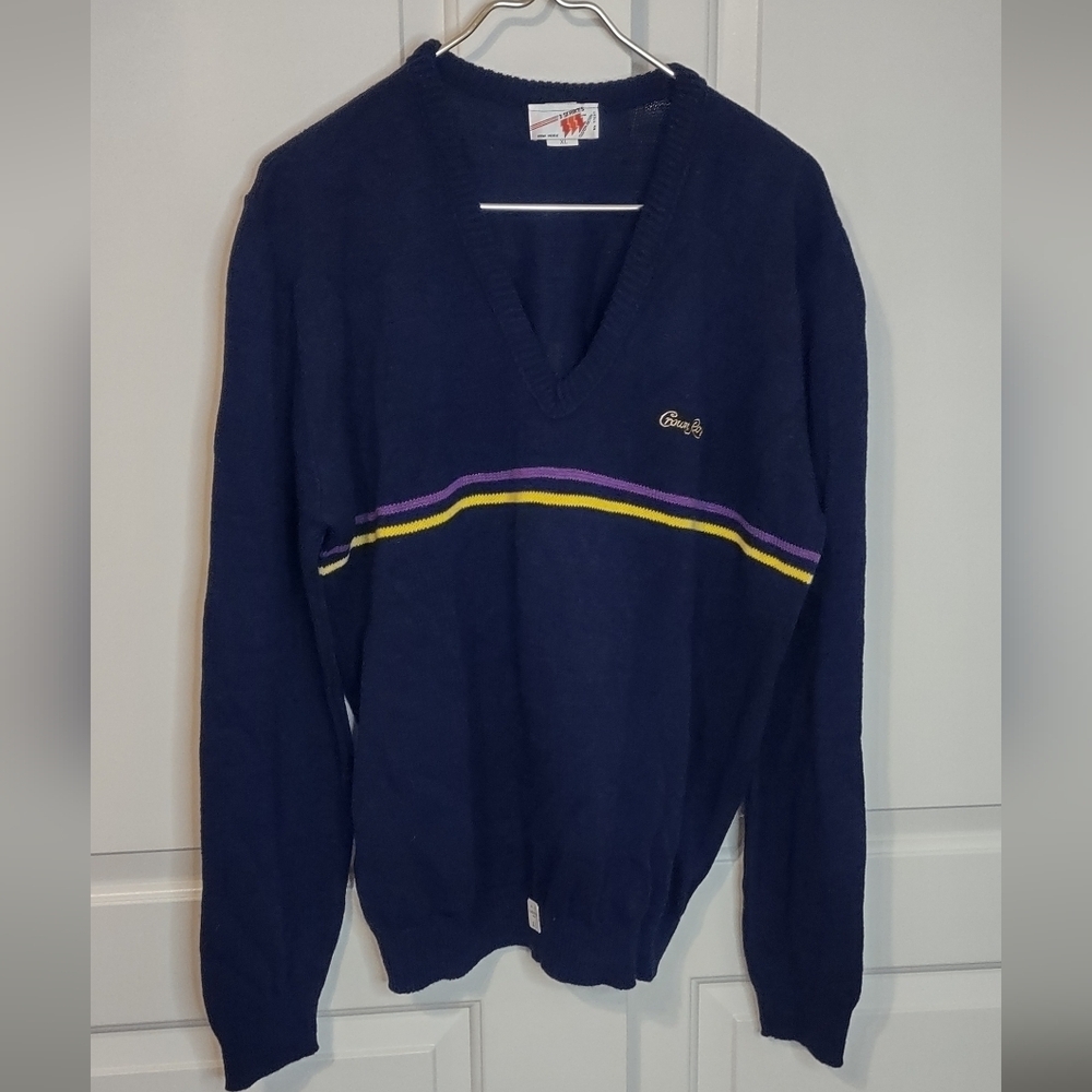 Crown Royal Nos Promotional V Neck Sweater Size Xl